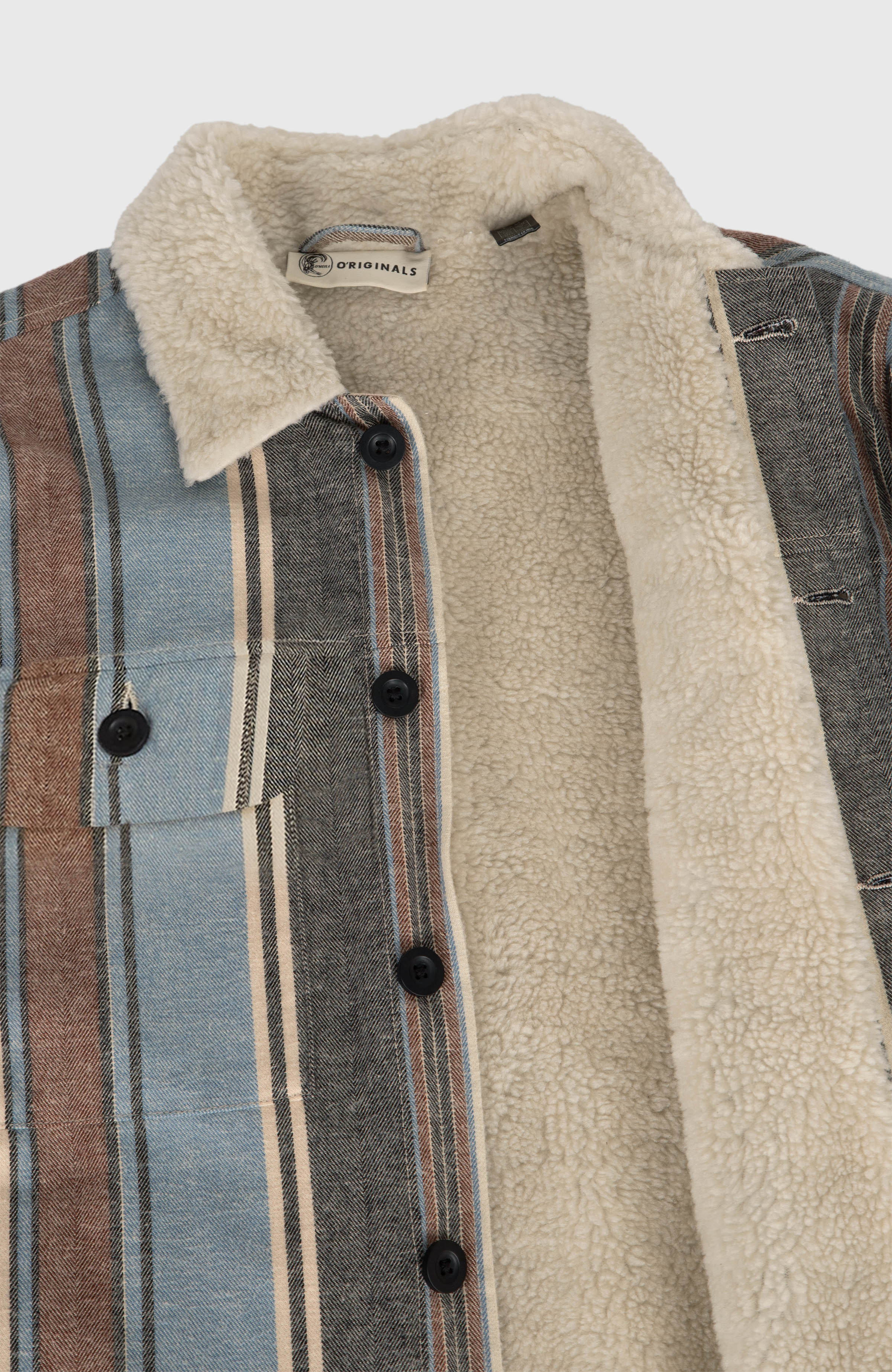 O'Riginals Fleece-Lined Jacket Men - Blue Vintage O'Neill Stripe