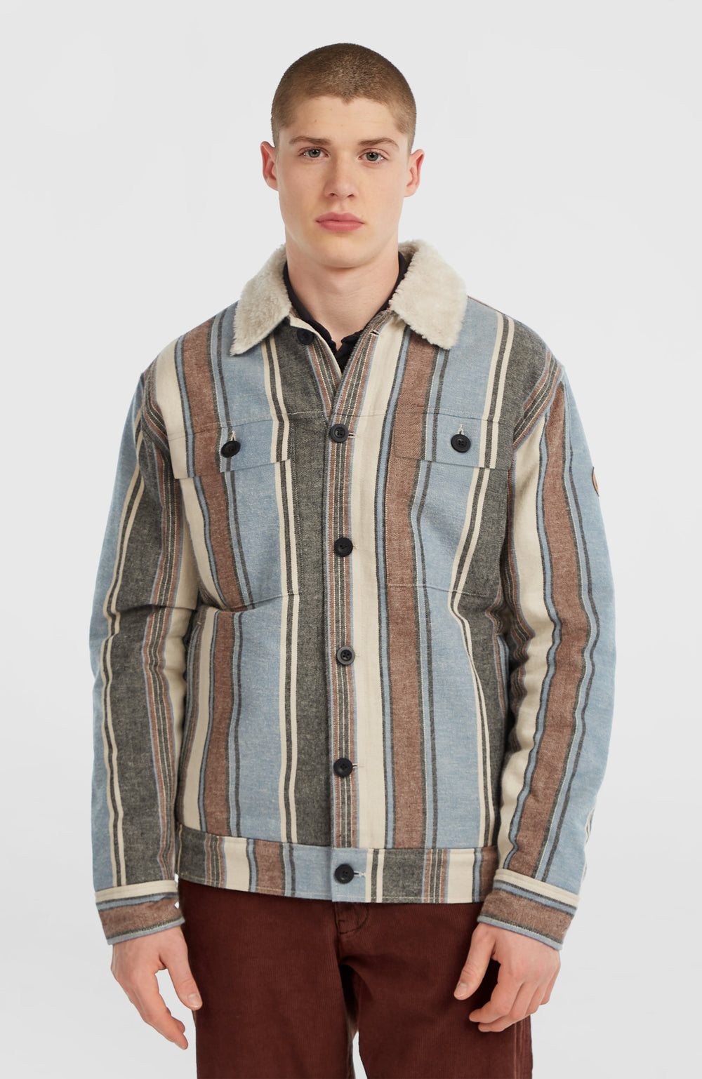 O'Riginals Fleece-Lined Jacket Men - Blue Vintage O'Neill Stripe