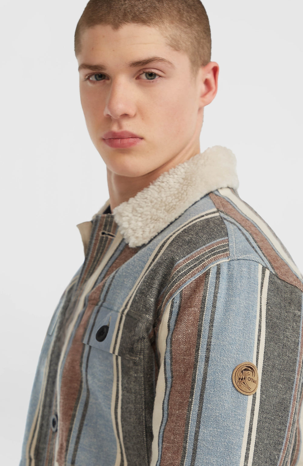 O'Riginals Fleece-Lined Jacket Men - Blue Vintage O'Neill Stripe