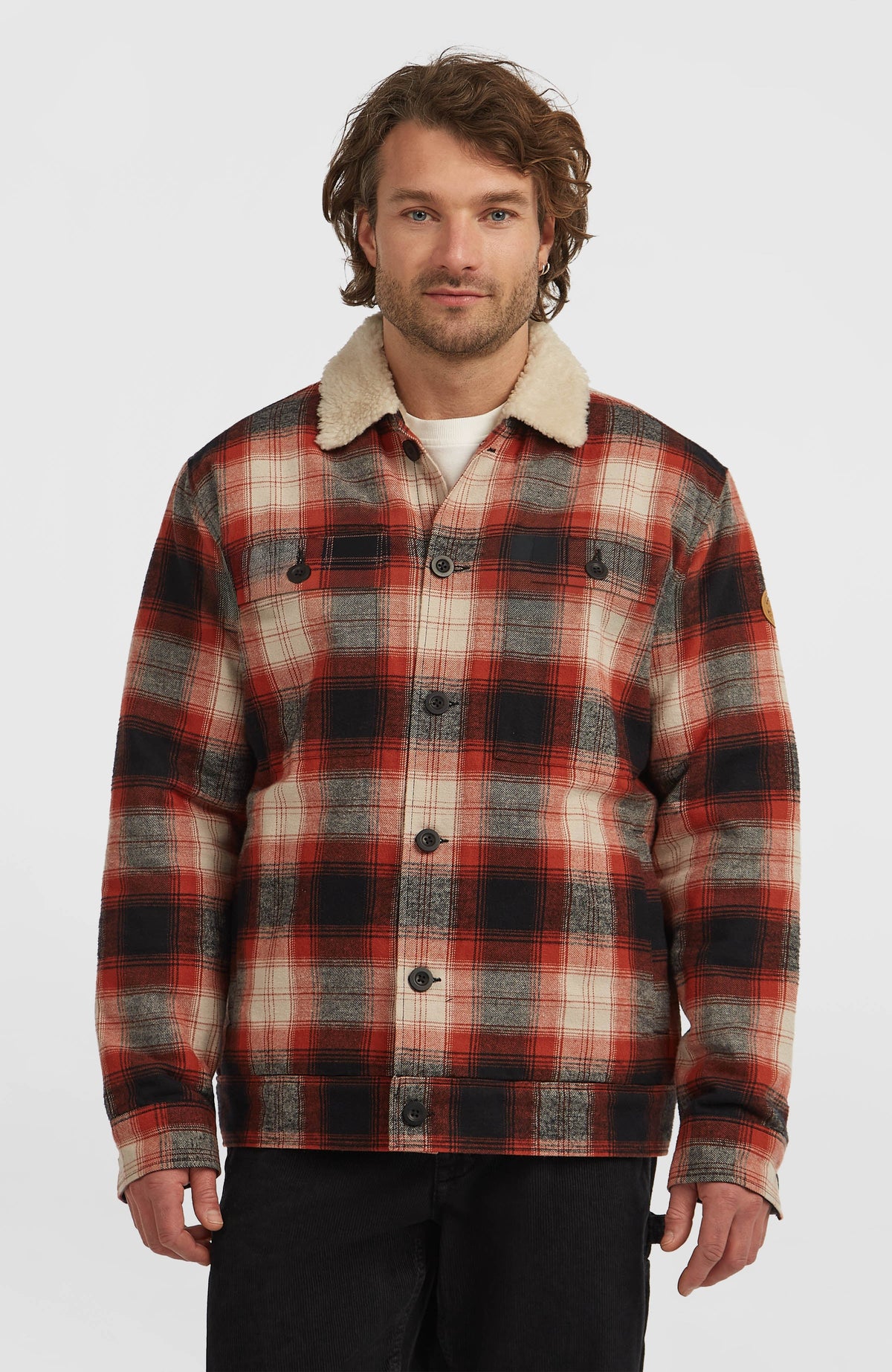 O'Riginals Fleece-Lined Jacket Men - Bonfire Check