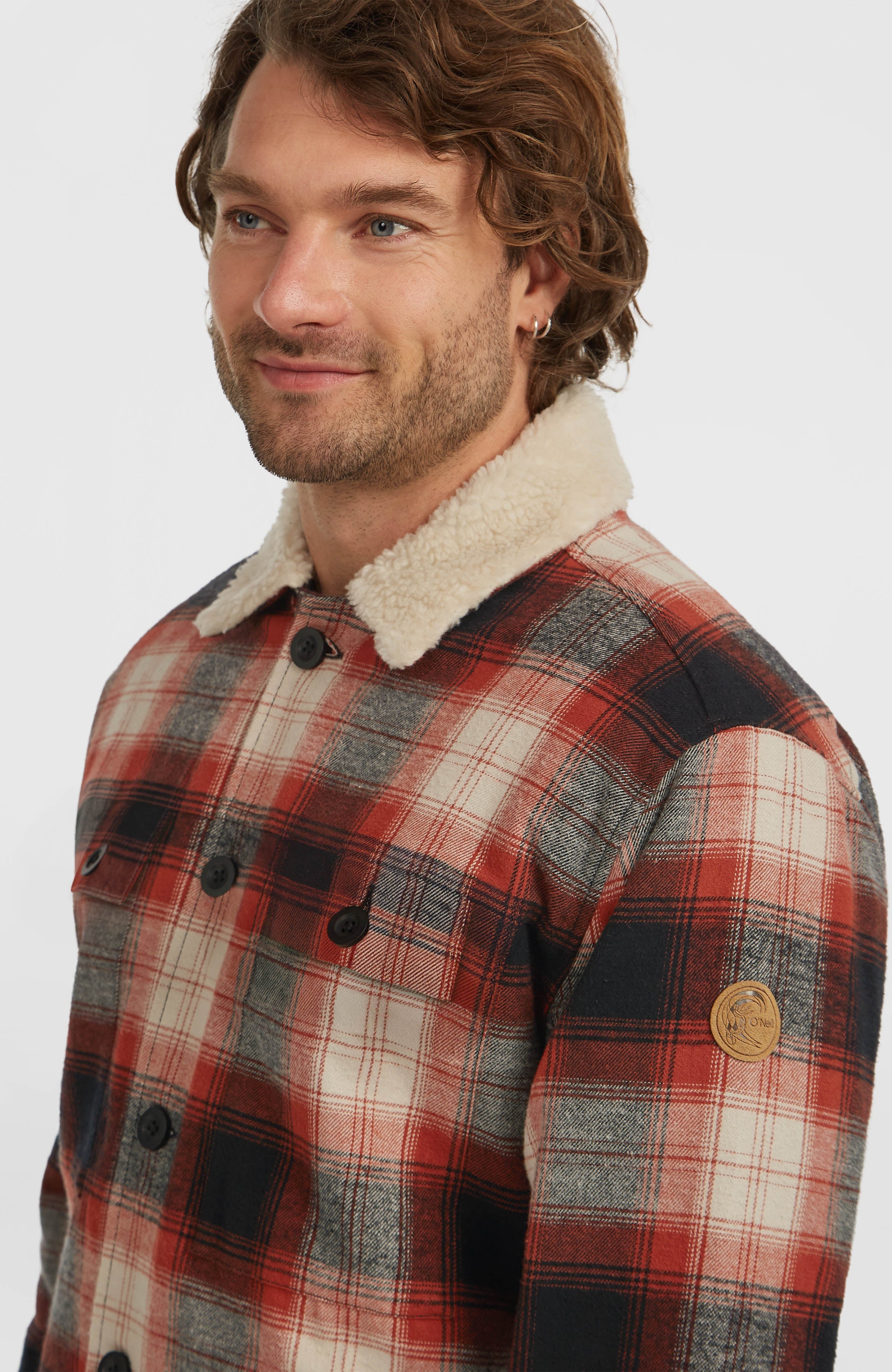 O'Riginals Fleece-Lined Jacket Men - Bonfire Check