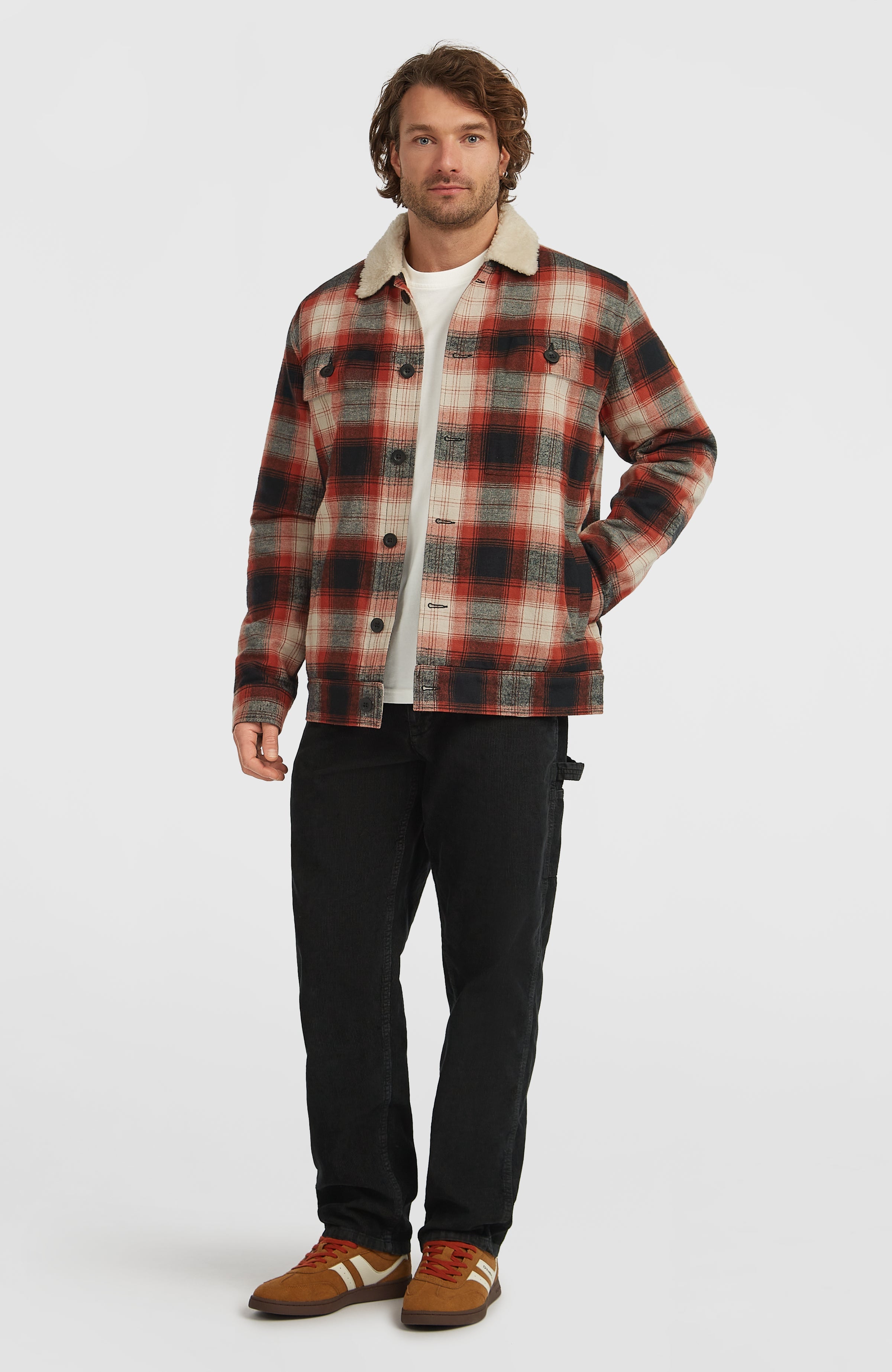 O'Riginals Fleece-Lined Jacket Men - Bonfire Check