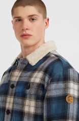 O'Riginals Fleece-Lined Jacket Men - Mozart Blue Check