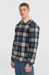O'Riginals Fleece-Lined Jacket Men - Mozart Blue Check