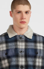 O'Riginals Fleece-Lined Jacket Men - Mozart Blue Check