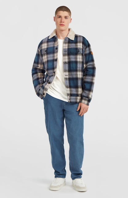 O'Riginals Fleece-Lined Jacket Men - Mozart Blue Check