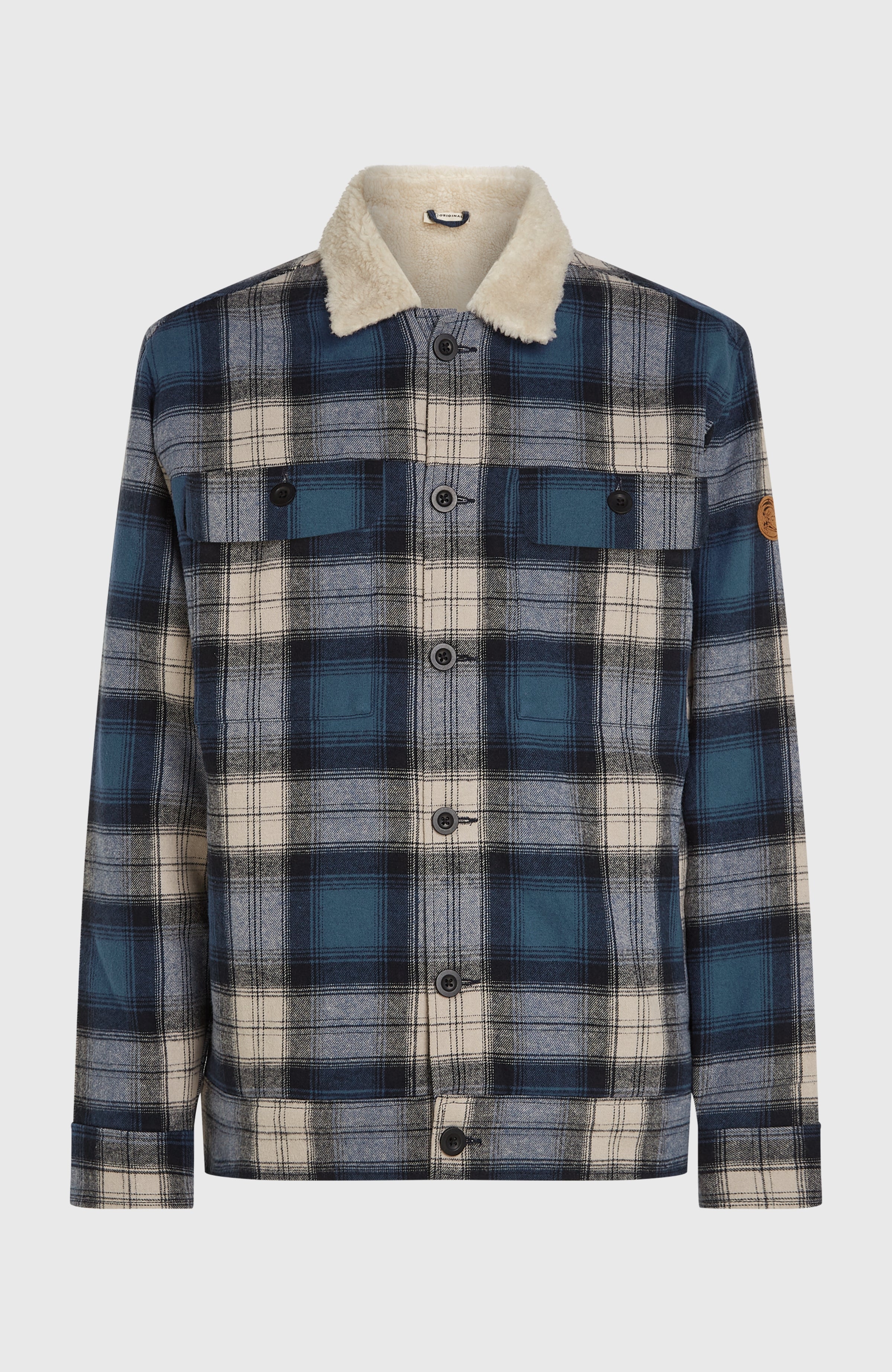 O'Riginals Fleece-Lined Jacket Men - Mozart Blue Check