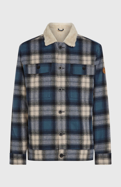 O'Riginals Fleece-Lined Jacket Men - Mozart Blue Check