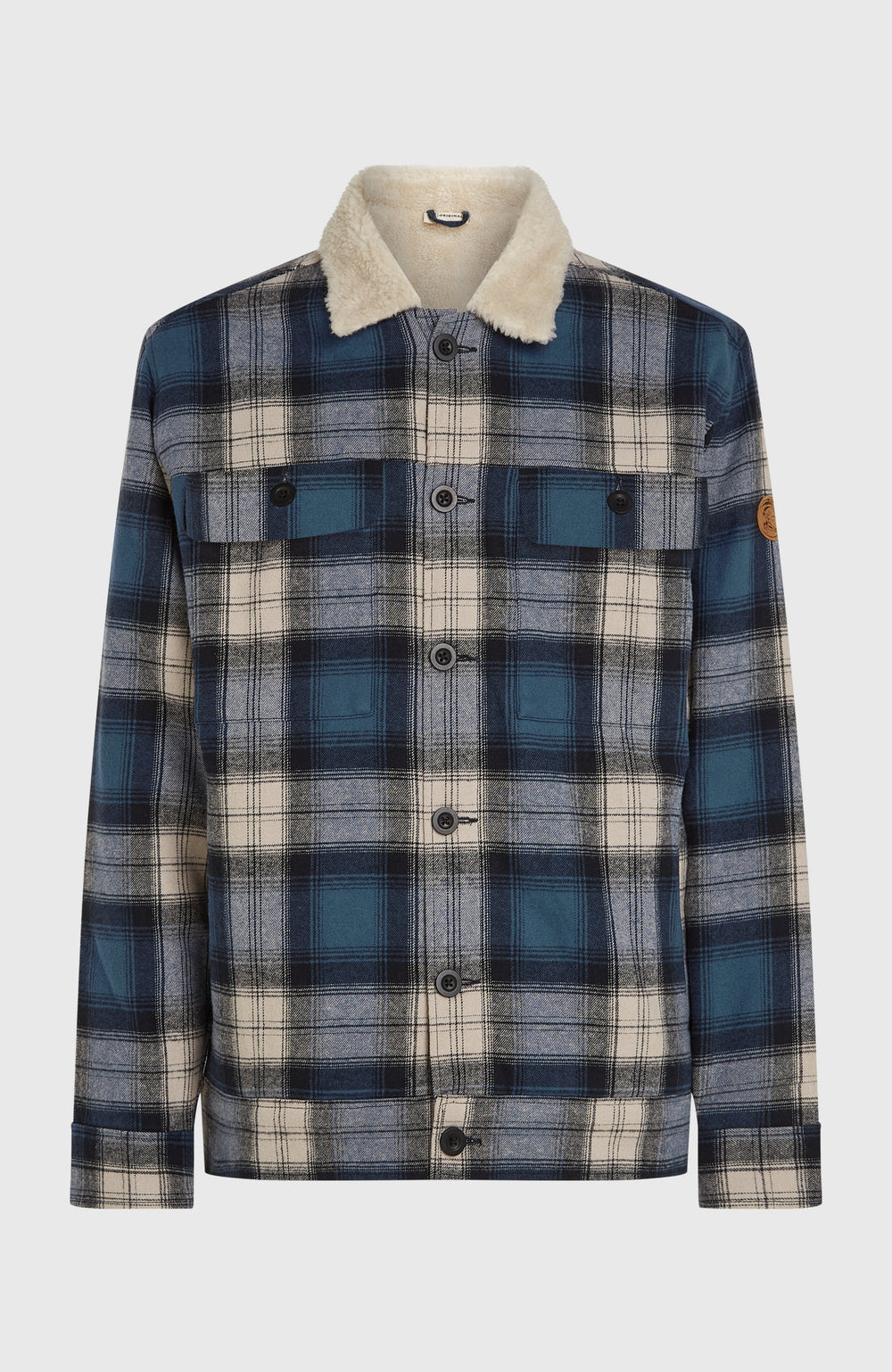 O'Riginals Fleece-Lined Jacket Men - Mozart Blue Check