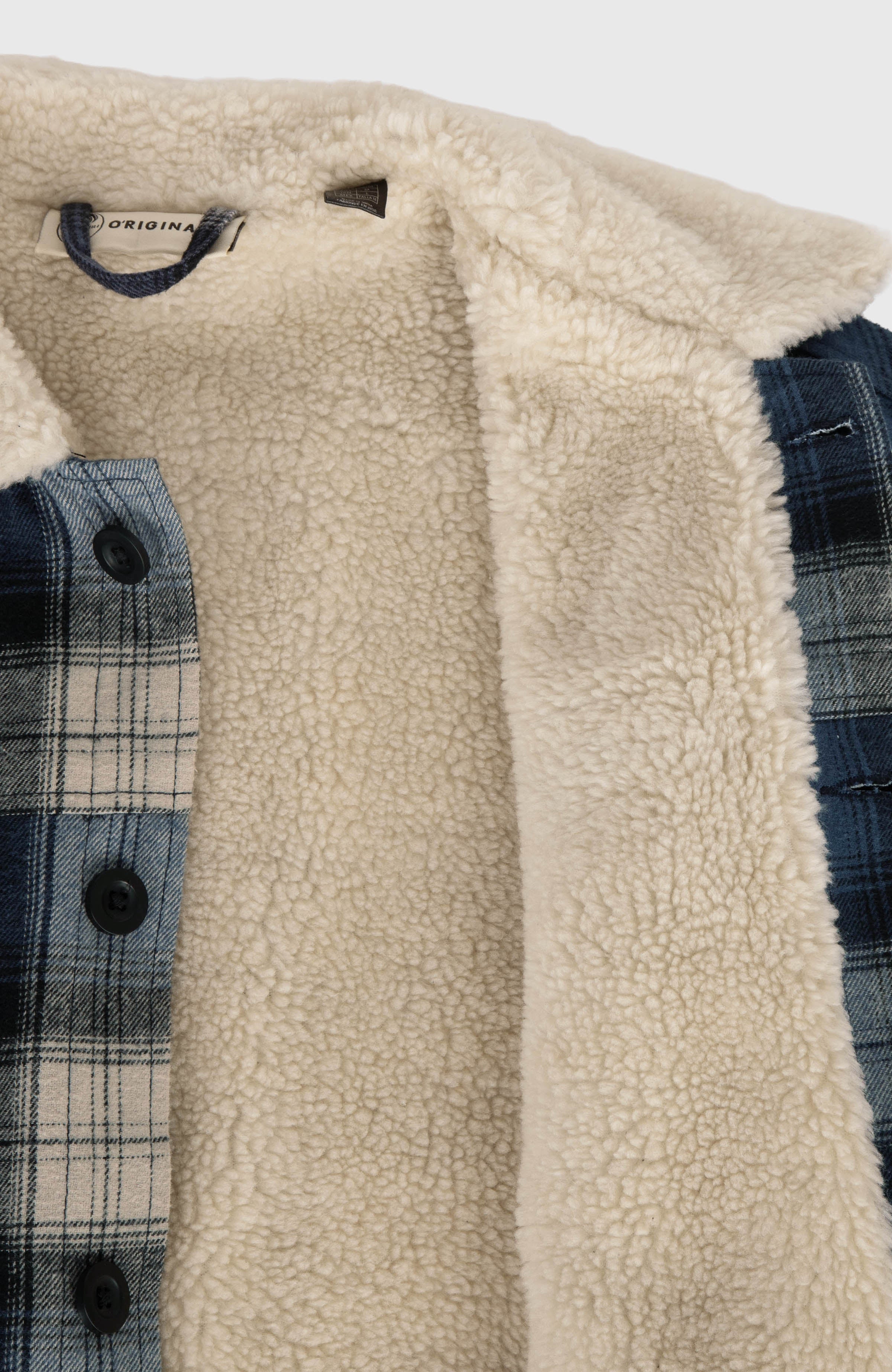 O'Riginals Fleece-Lined Jacket Men - Mozart Blue Check