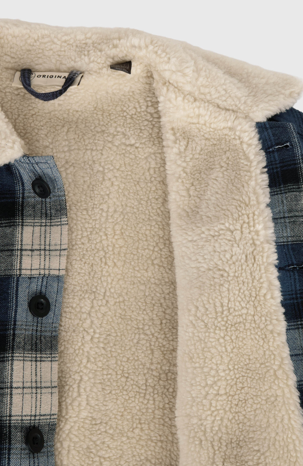 O'Riginals Fleece-Lined Jacket Men - Mozart Blue Check
