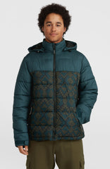 O'Riginals Puffer Jacket Men - Black Retro Ikat