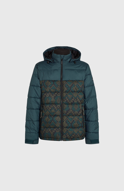 O'Riginals Puffer Jacket Men - Black Retro Ikat