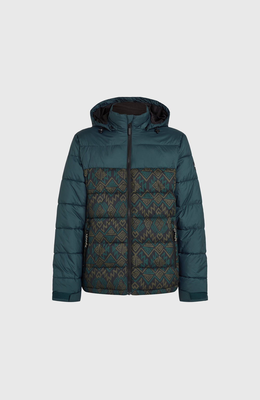 O'Riginals Puffer Jacket Men - Black Retro Ikat