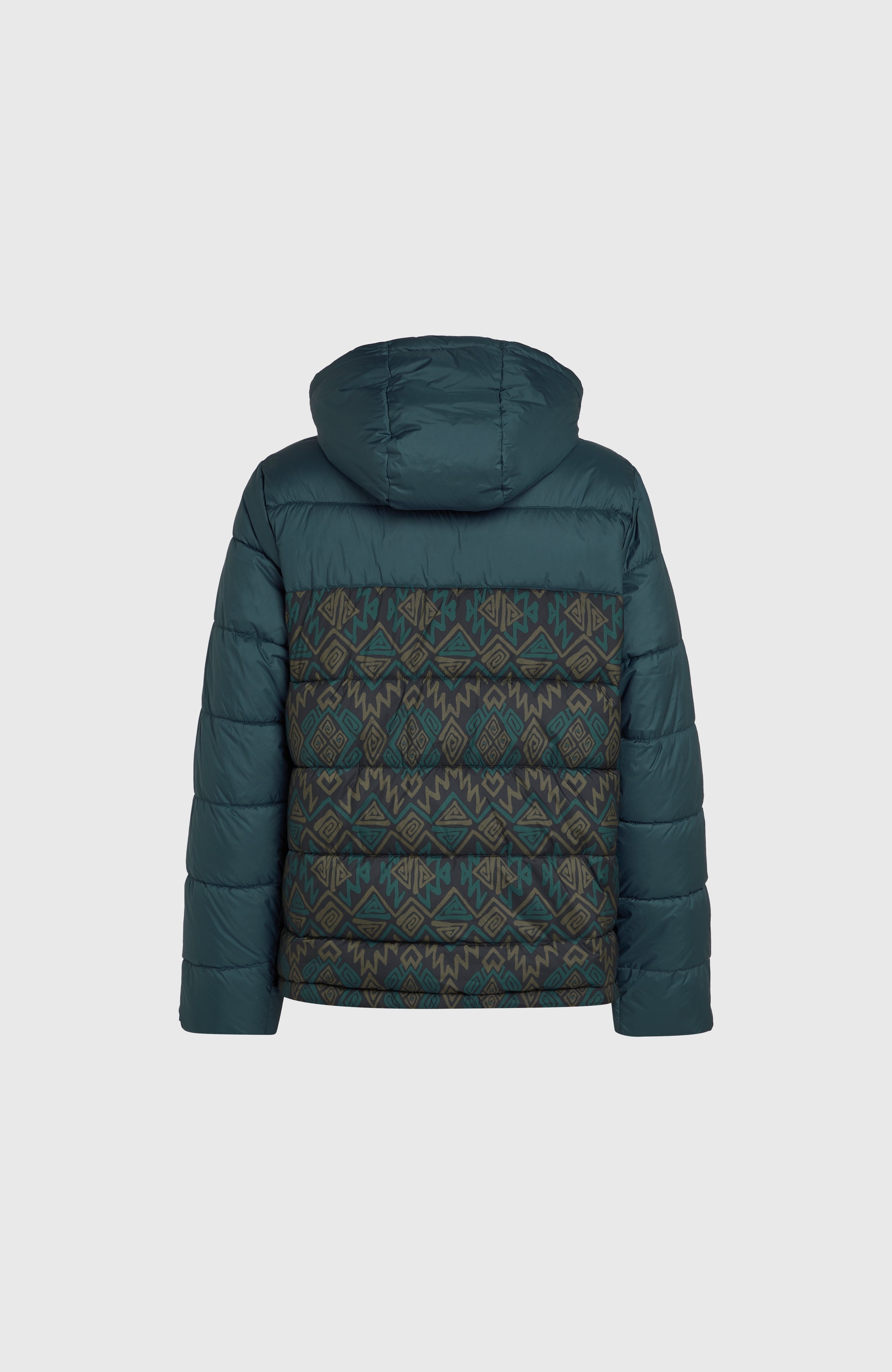 O'Riginals Puffer Jacket Men - Black Retro Ikat