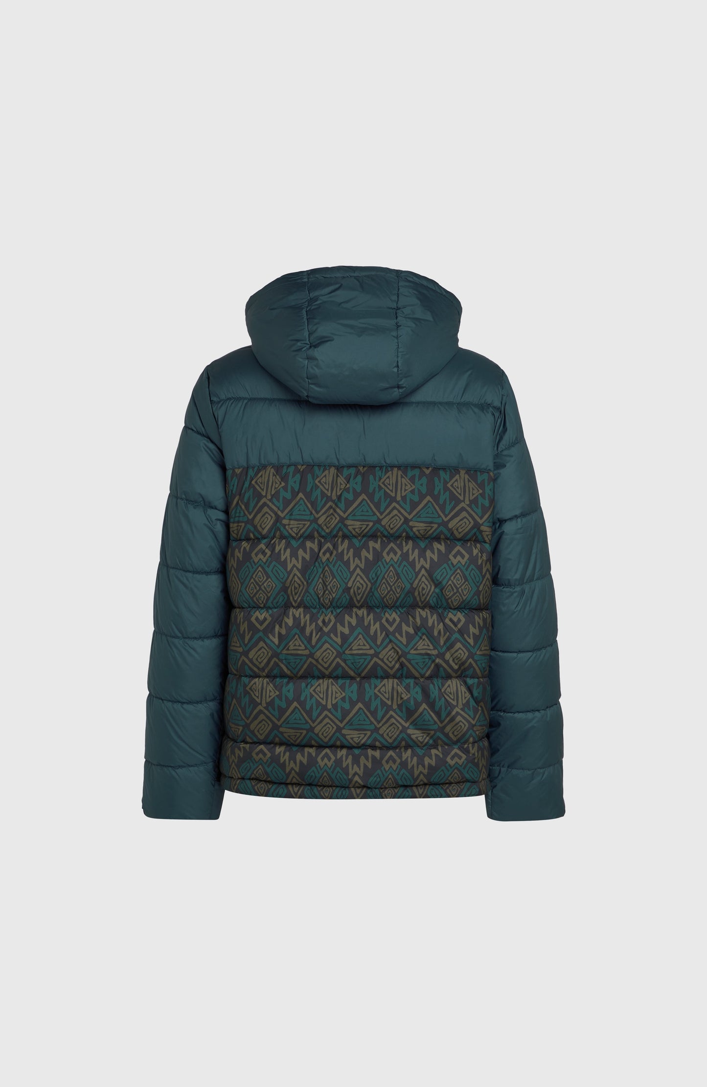 O'Riginals Puffer Jacket Men - Black Retro Ikat