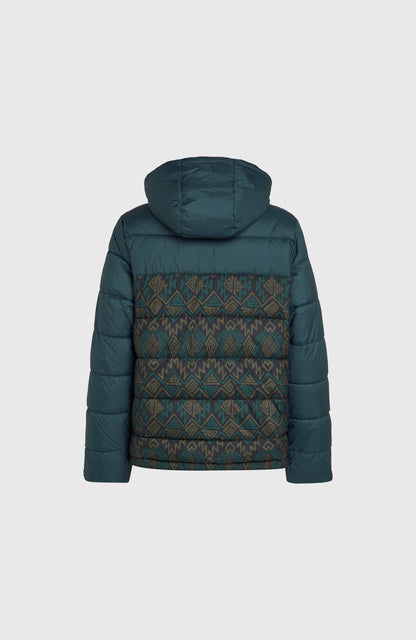 O'Riginals Puffer Jacket Men - Black Retro Ikat