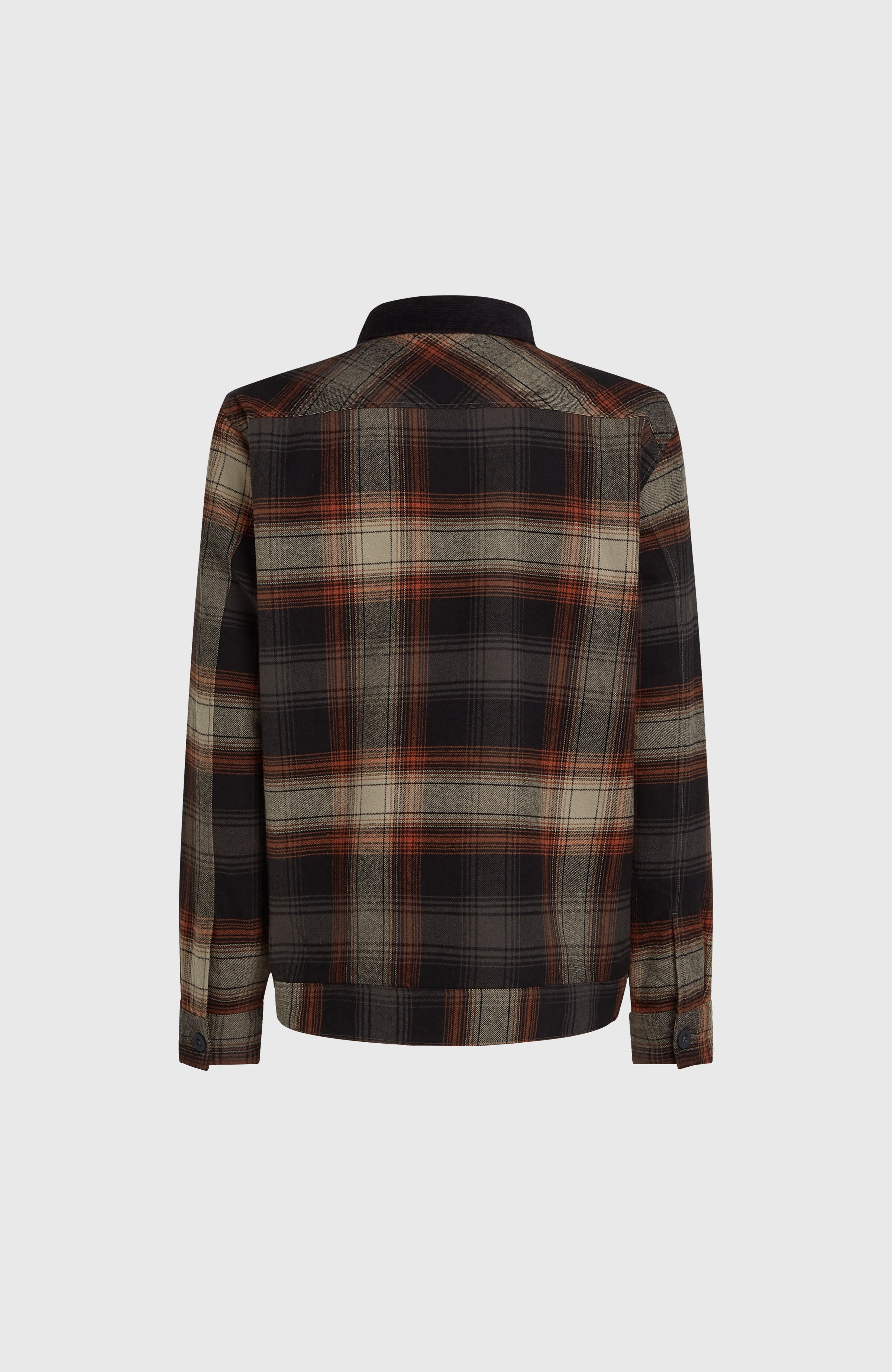 Fleece-Lined Jacket Men - Grey Check Small