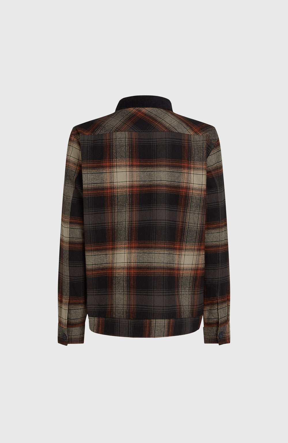 Fleece-Lined Jacket Men - Grey Check Small