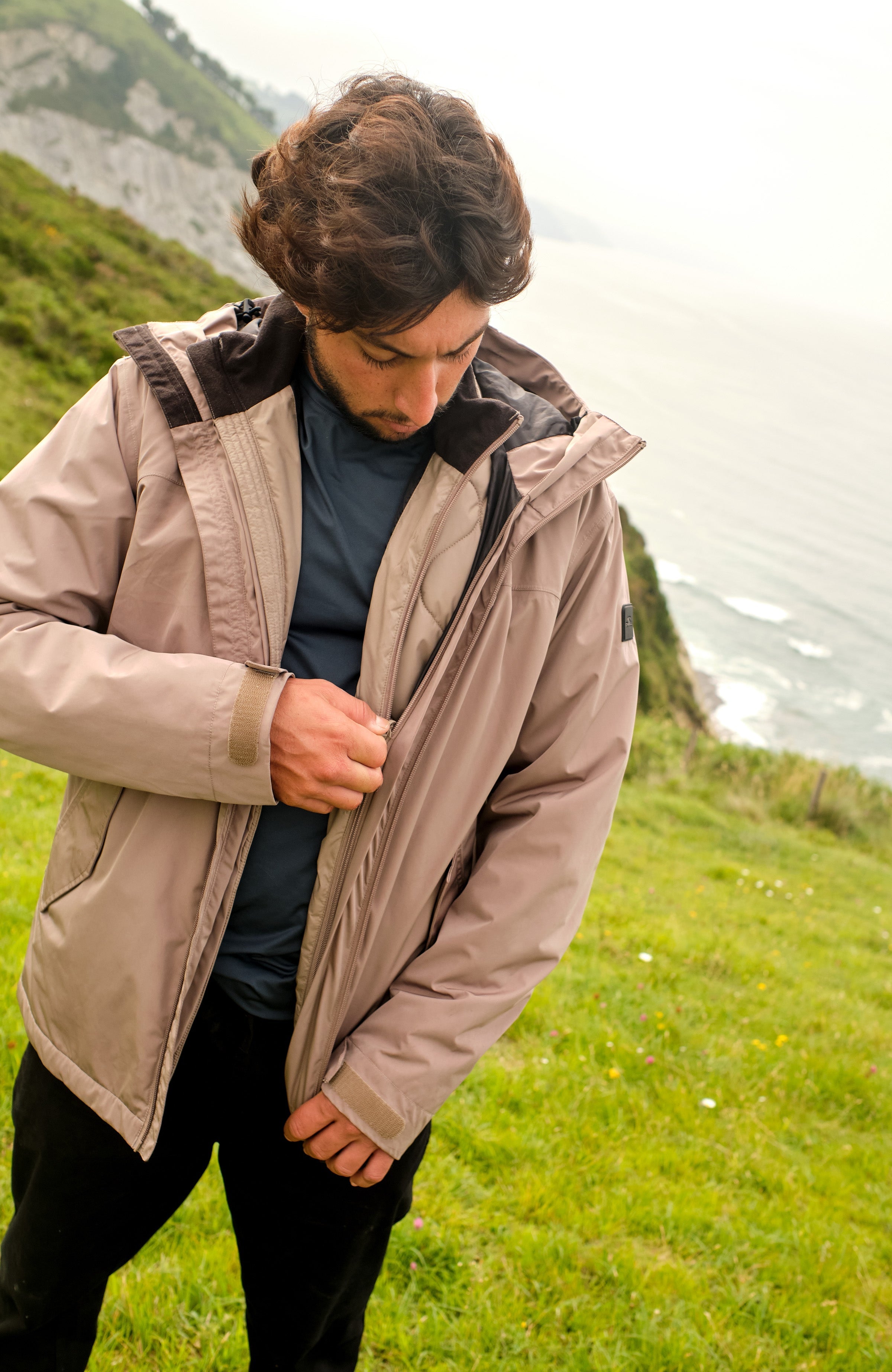 3-in-1 Parka 10K/10K Jacket Men - Concrete