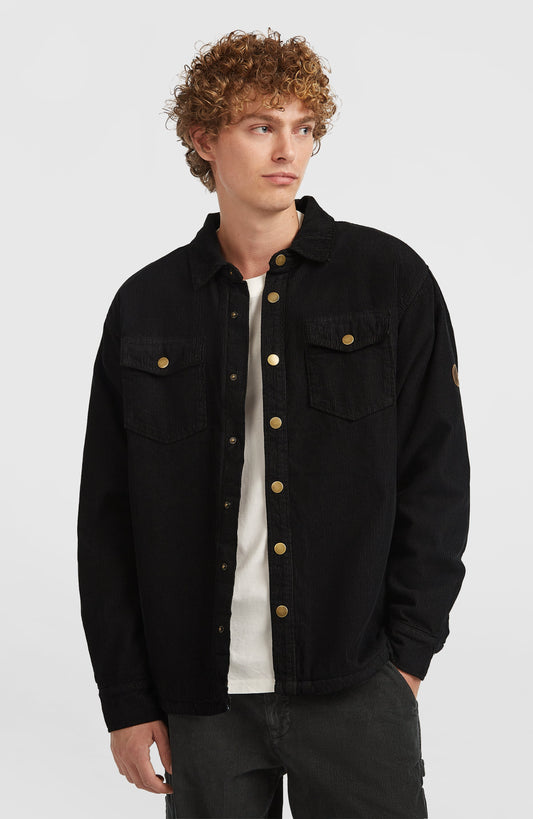 O'Riginals Corduroy Fleece-Lined Overshirt Men - Black Out