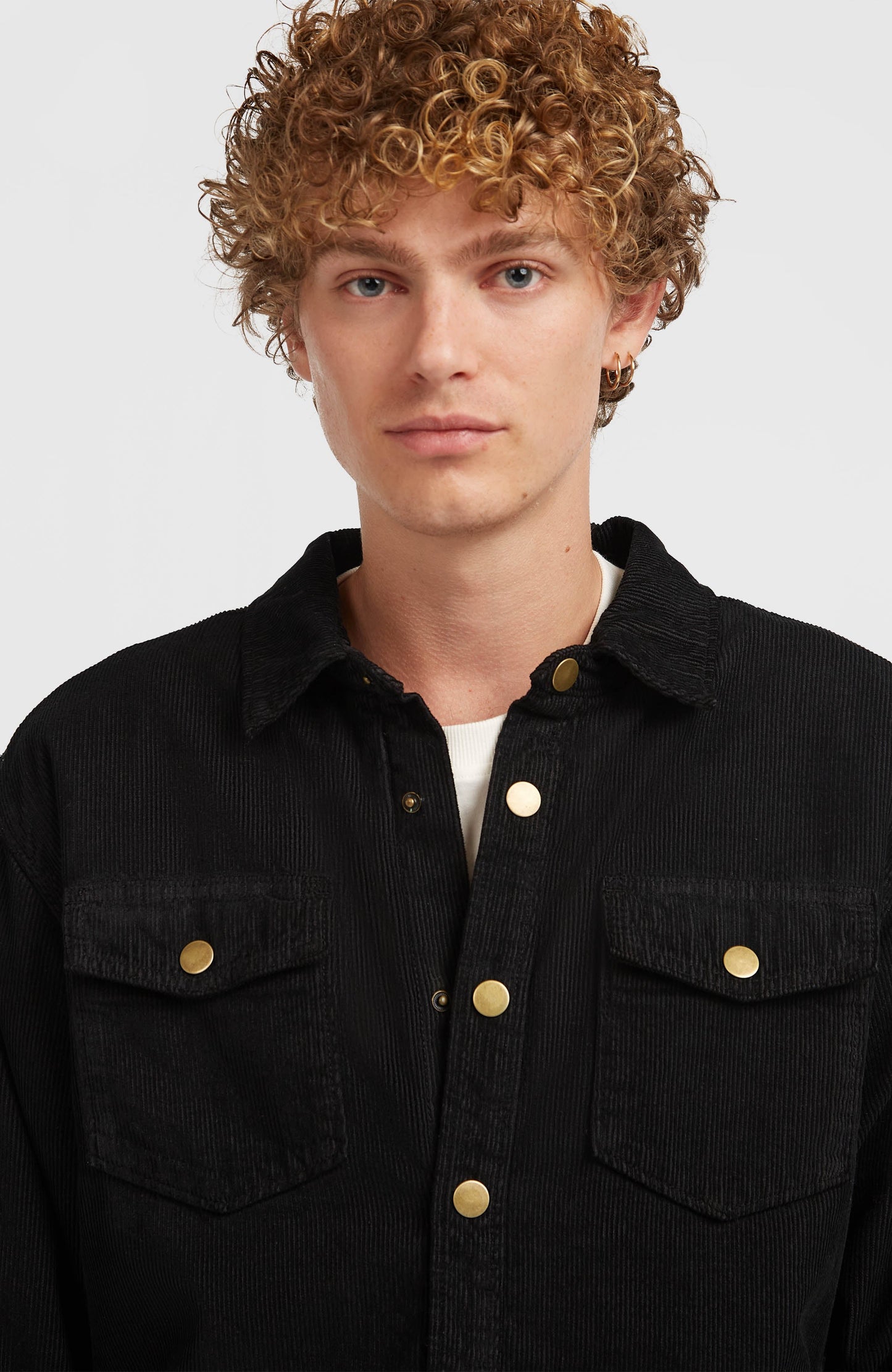 O'Riginals Corduroy Fleece-Lined Overshirt Men - Black Out