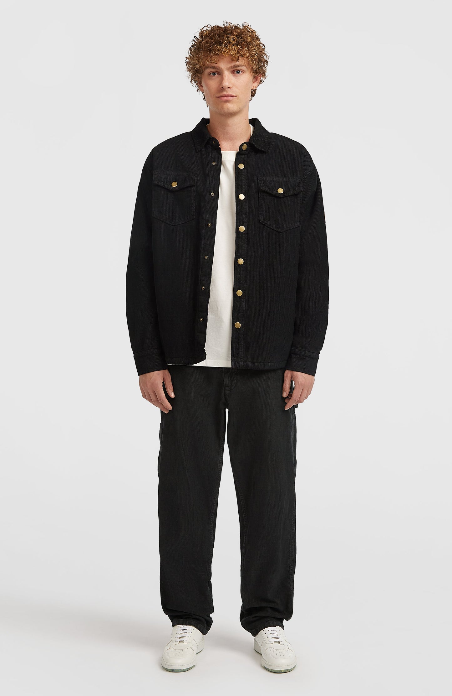 O'Riginals Corduroy Fleece-Lined Overshirt Men - Black Out