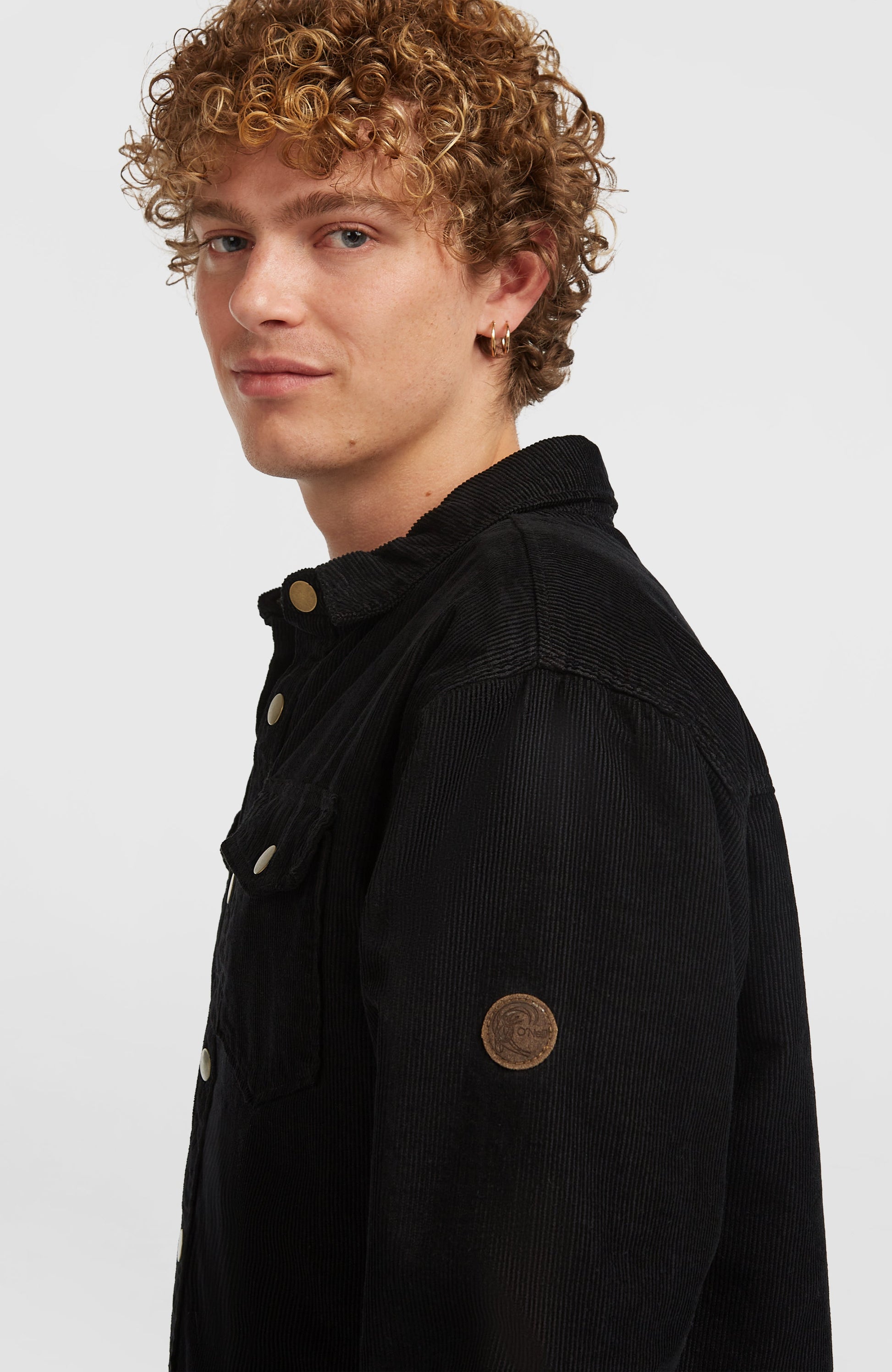 O'Riginals Corduroy Fleece-Lined Overshirt Men - Black Out