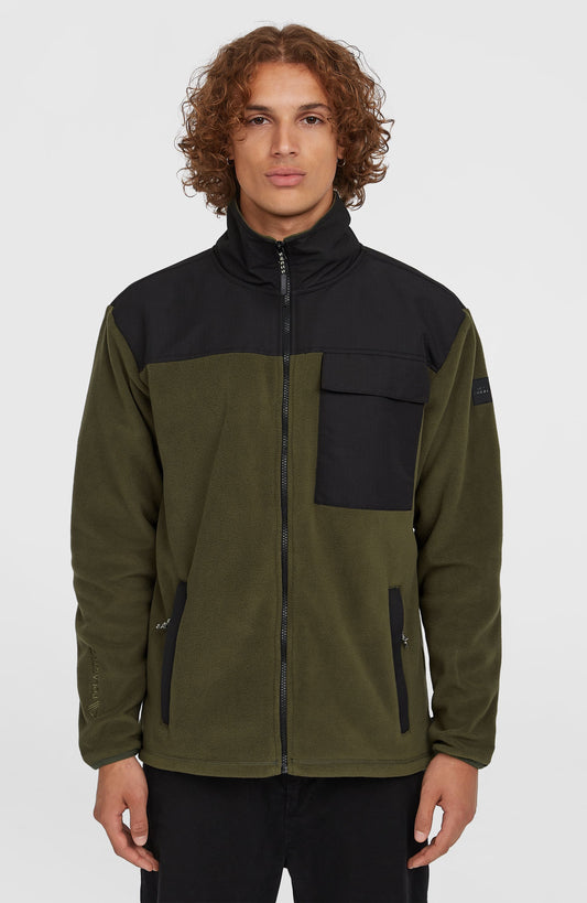 Utility Polartec® 200 Full-Zip Fleece Men - Forest Night Colour Block
