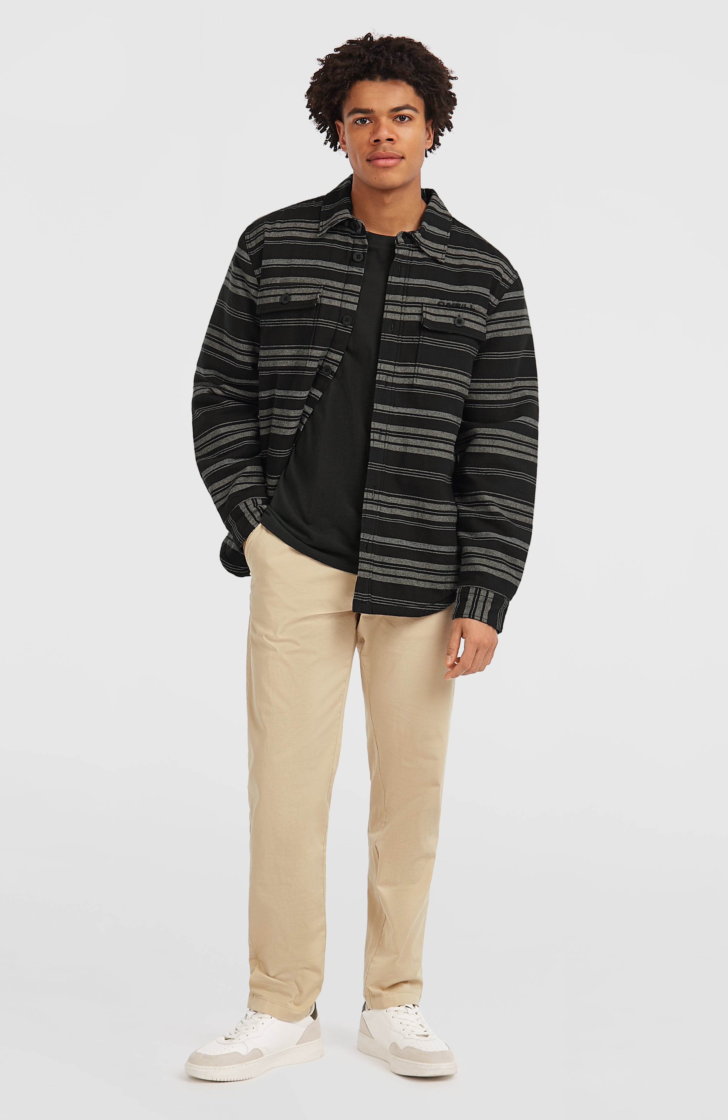 Must-Have Fleece-Lined Shirt Men - Black Bavaro