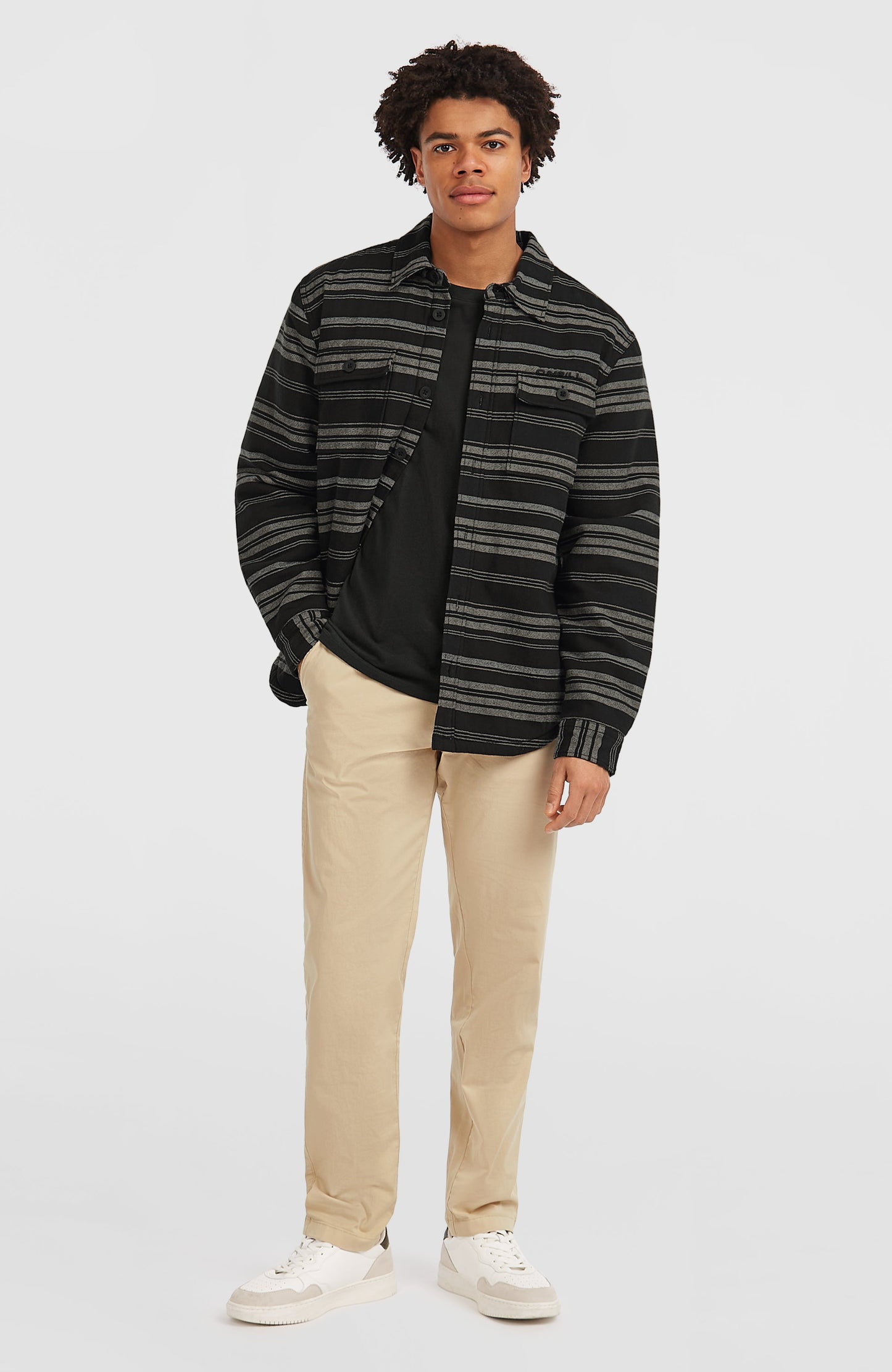Must-Have Fleece-Lined Shirt Men - Black Bavaro