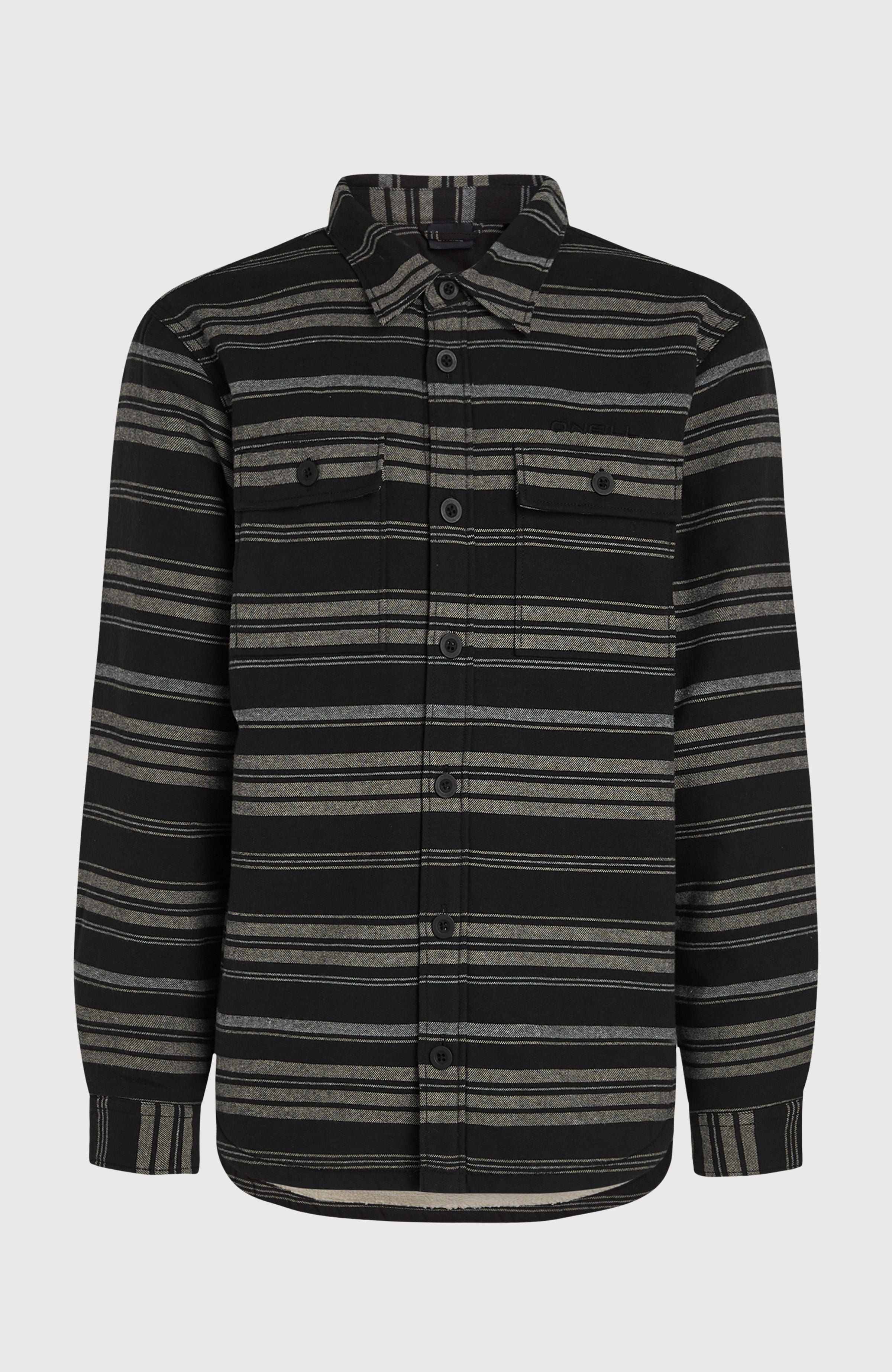 Must-Have Fleece-Lined Shirt Men - Black Bavaro