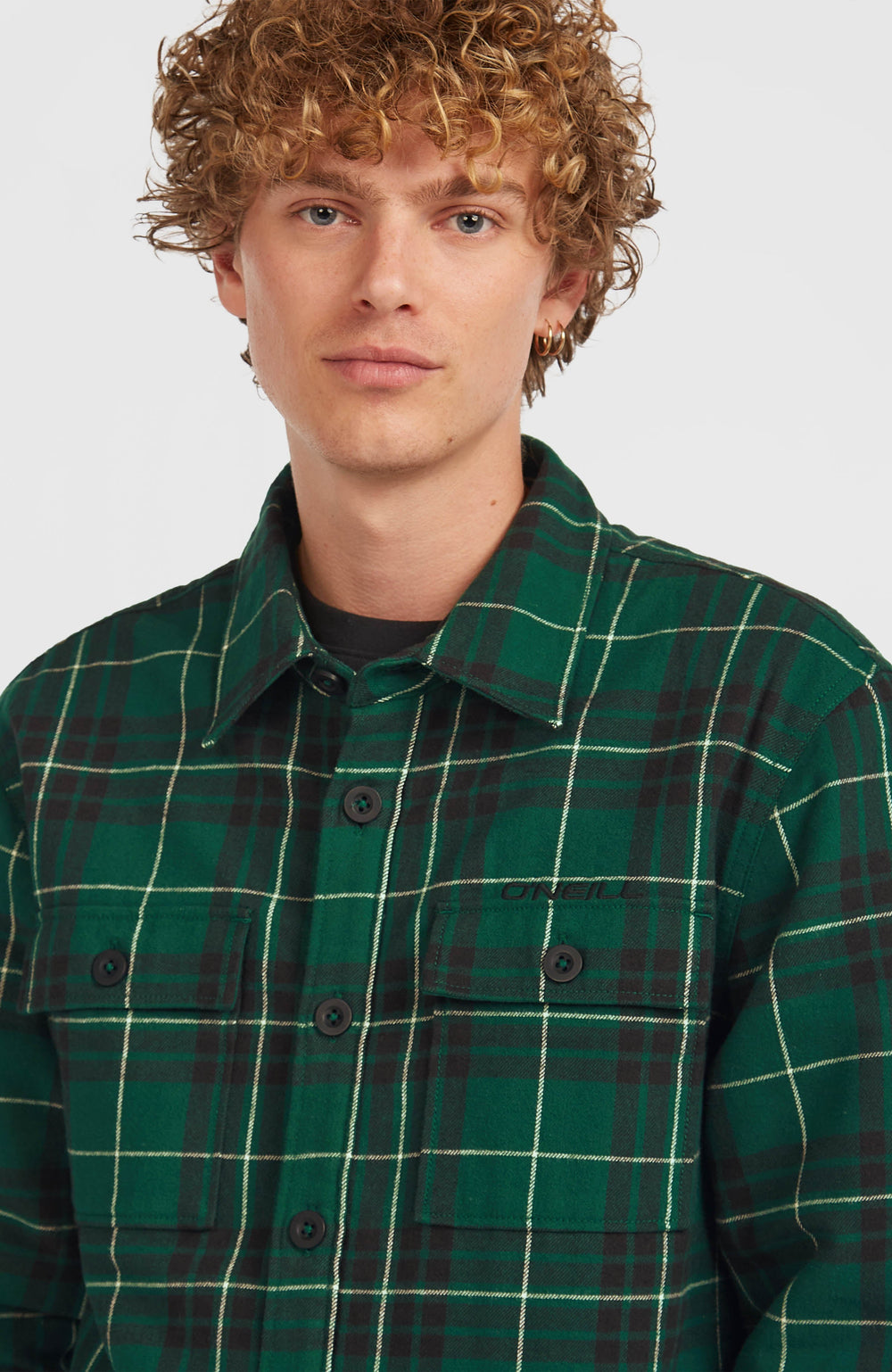 Must-Have Fleece-Lined Shirt Men - Green Flannel Check