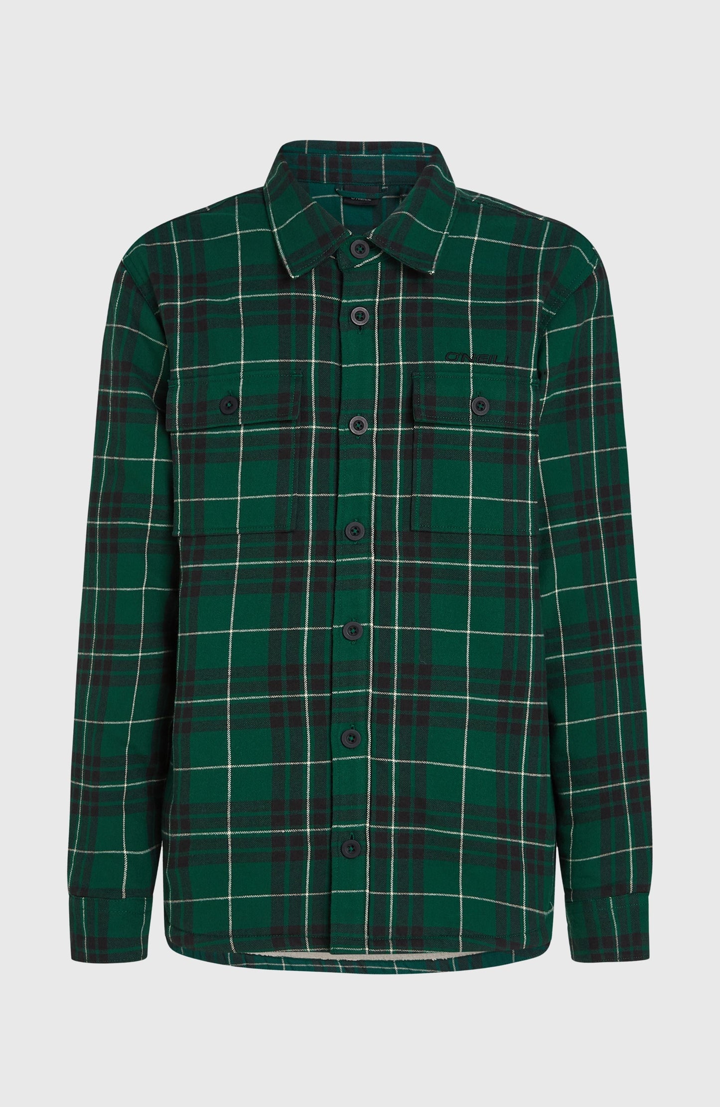 Must-Have Fleece-Lined Shirt Men - Green Flannel Check