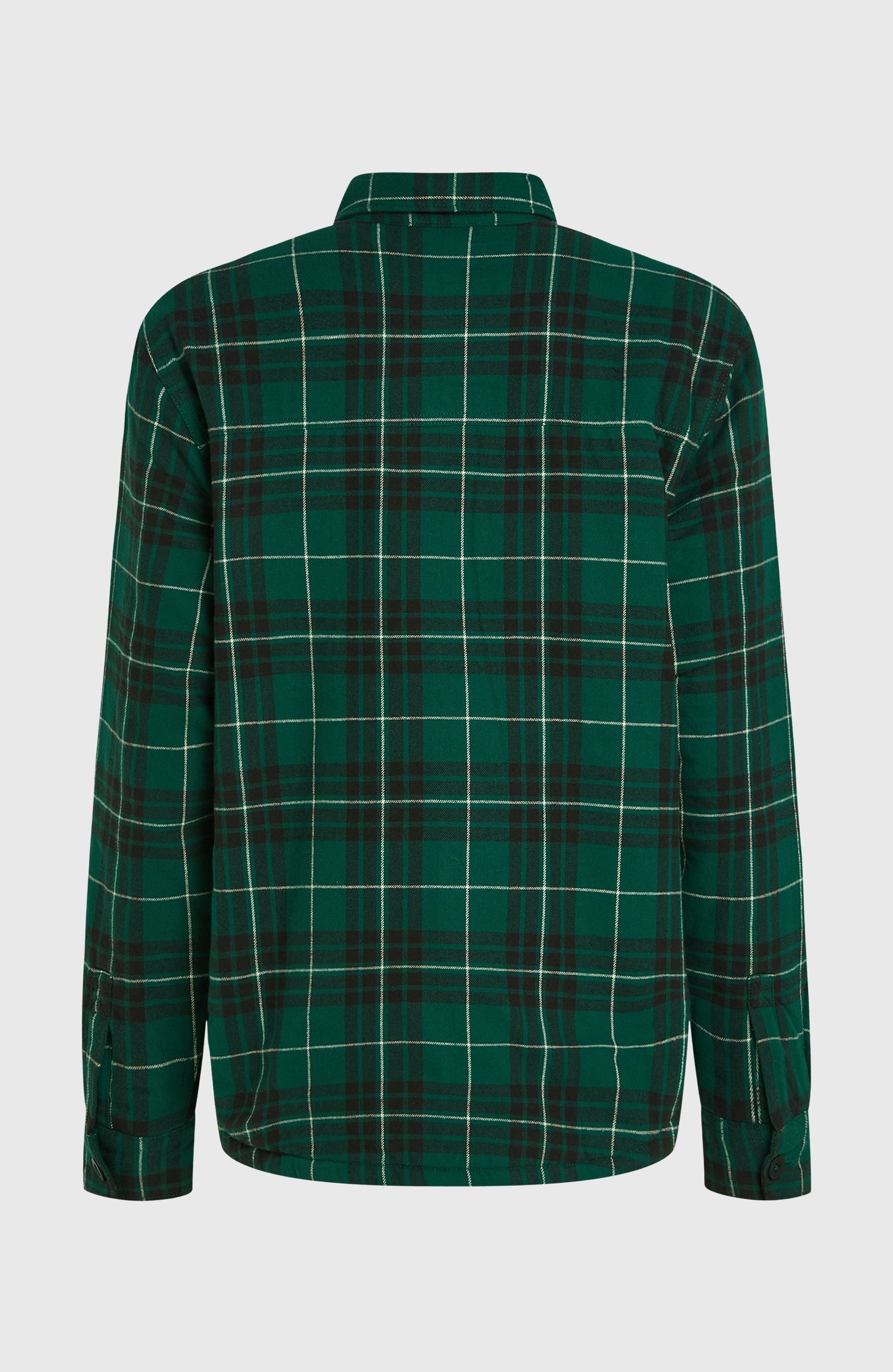 Must-Have Fleece-Lined Shirt Men - Green Flannel Check