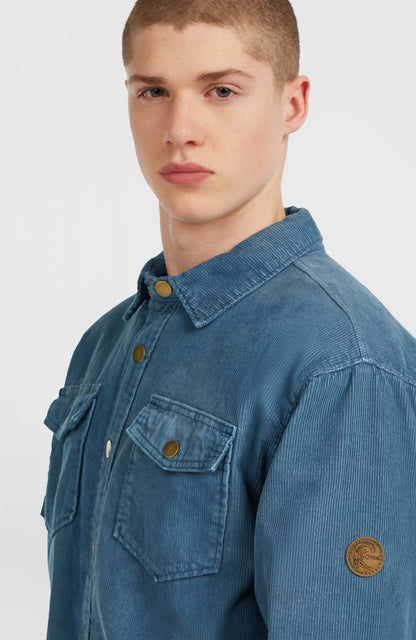 O'Riginals Corduroy Fleece-Lined Overshirt Men - Mozart Blue