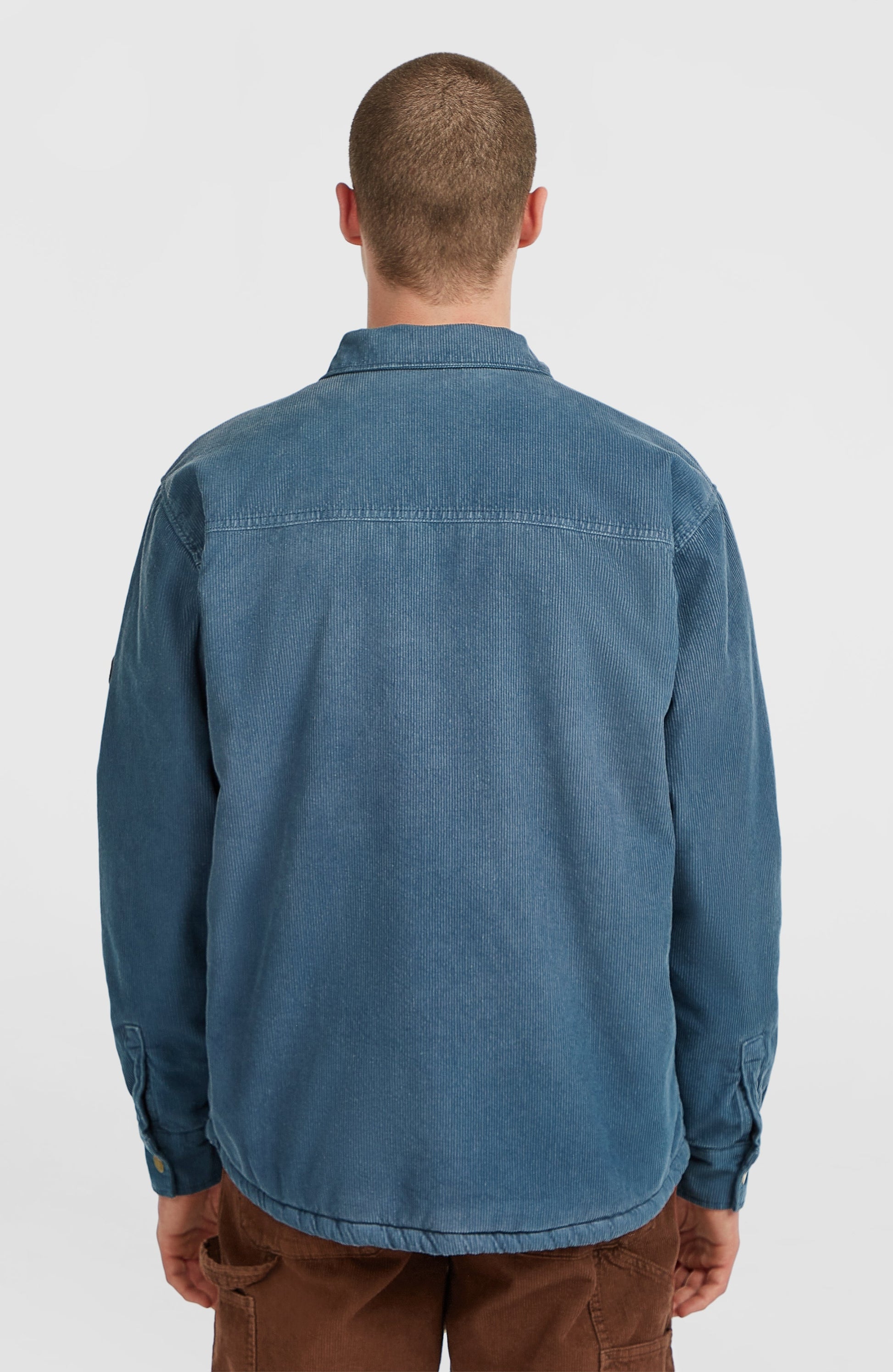 O'Riginals Corduroy Fleece-Lined Overshirt Men - Mozart Blue