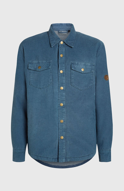 O'Riginals Corduroy Fleece-Lined Overshirt Men - Mozart Blue