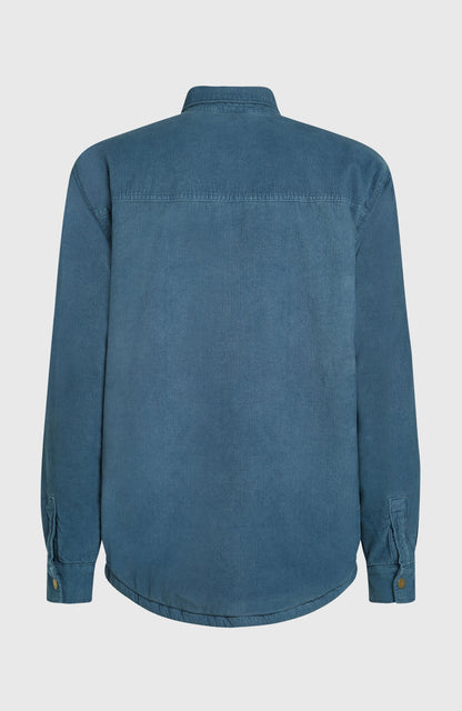 O'Riginals Corduroy Fleece-Lined Overshirt Men - Mozart Blue