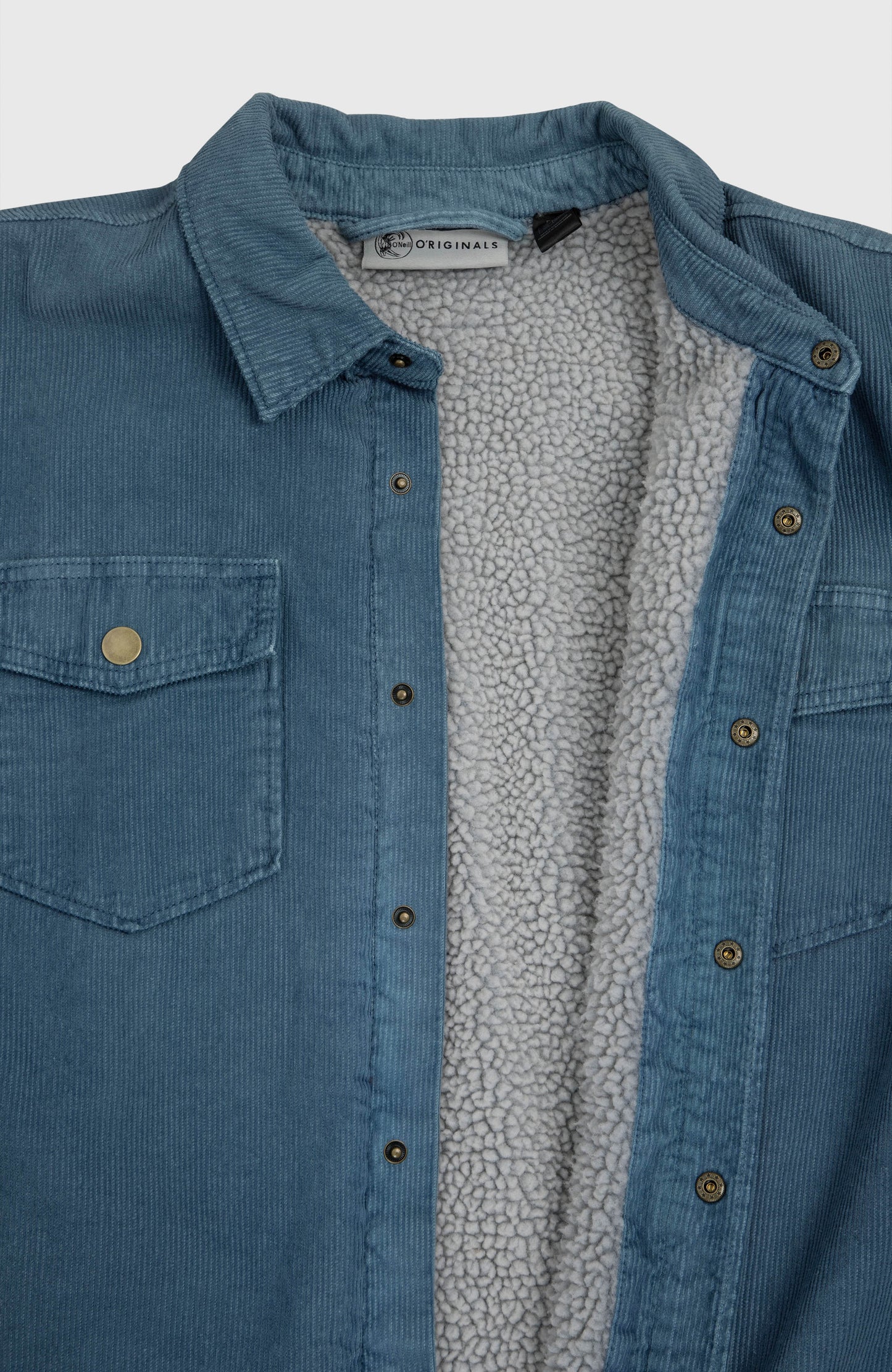O'Riginals Corduroy Fleece-Lined Overshirt Men - Mozart Blue