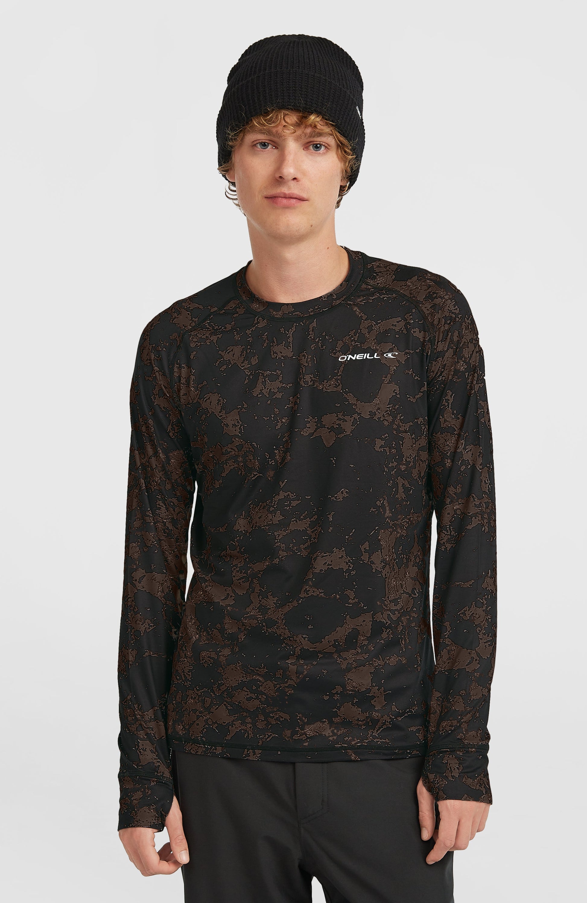 Baselayer Top Men - Black/Beige Quarry