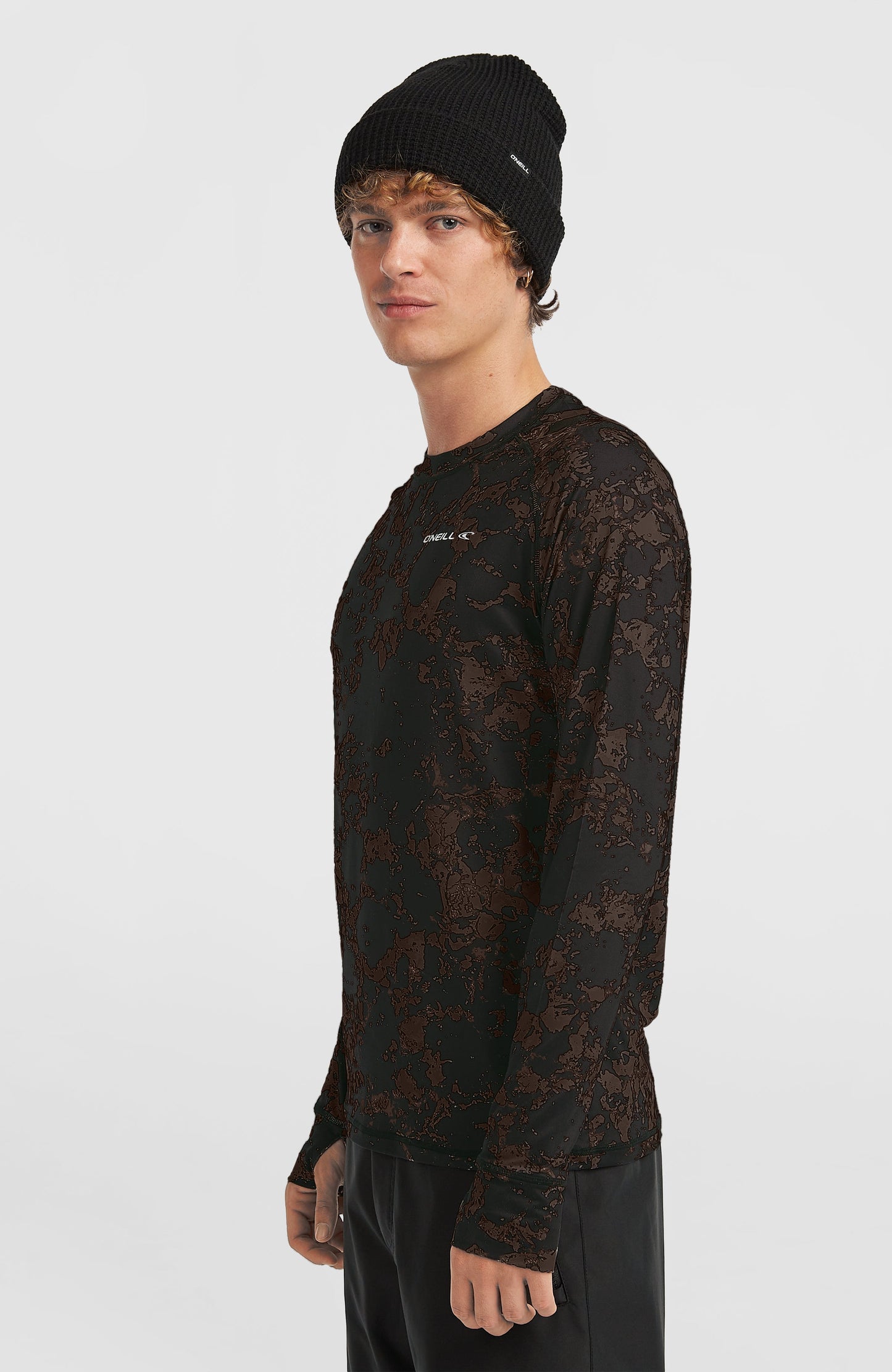 Baselayer Top Men - Black/Beige Quarry