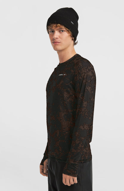 Baselayer Top Men - Black/Beige Quarry
