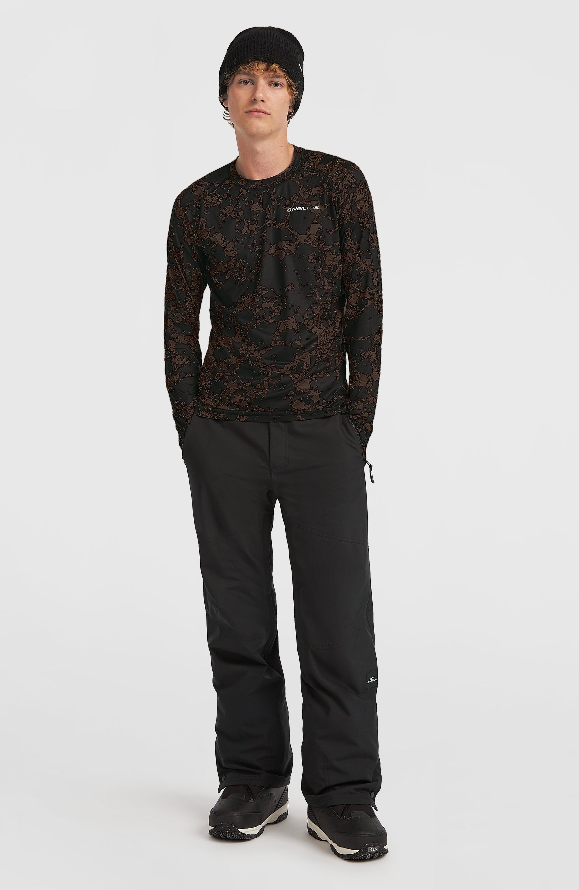 Baselayer Top Men - Black/Beige Quarry