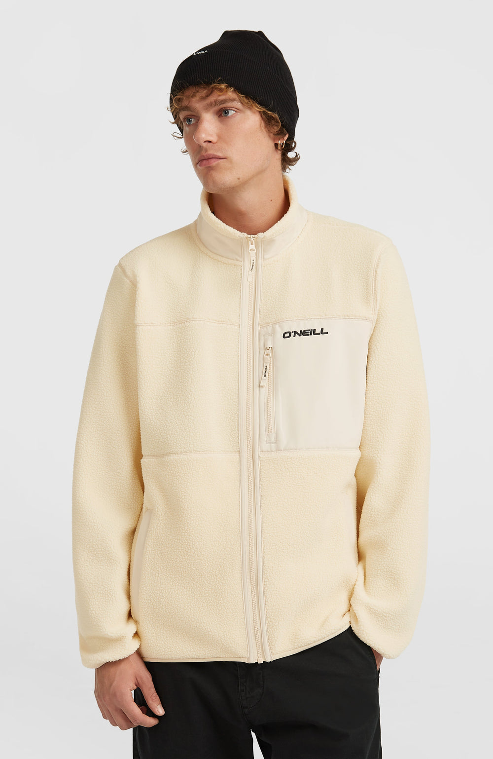 Must-Have High-Pile Full-Zip Fleece Men - Macaron