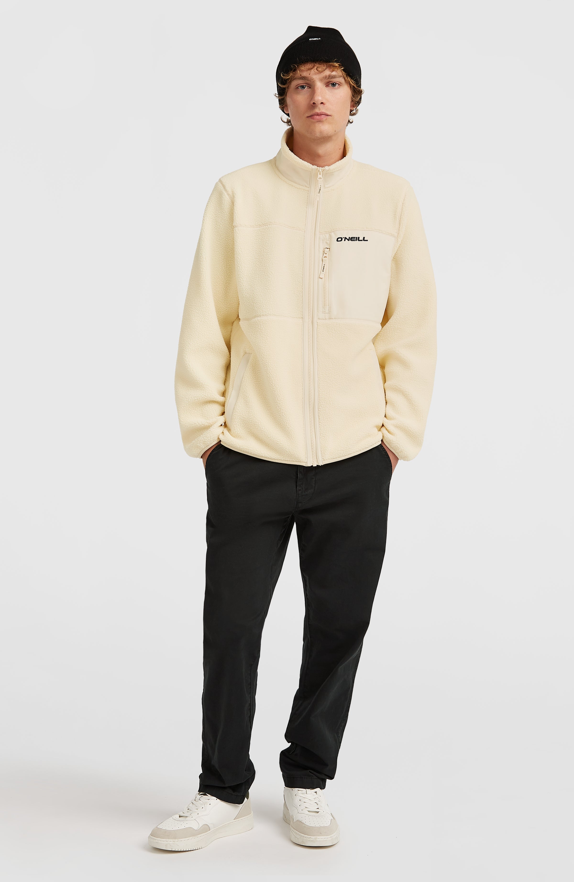 Must-Have High-Pile Full-Zip Fleece Men - Macaron