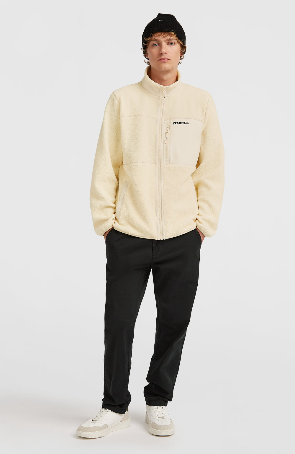 Must-Have High-Pile Full-Zip Fleece Men - Macaron