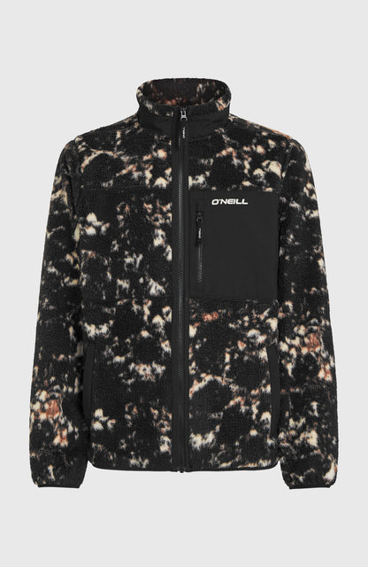 Must-Have High-Pile Full-Zip Fleece Men - Black/Beige Quarry