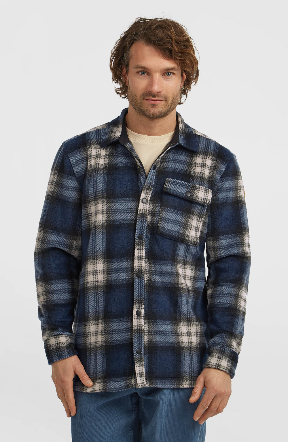 O'Riginals Superfleece Shirt Men - Mozart Blue Check