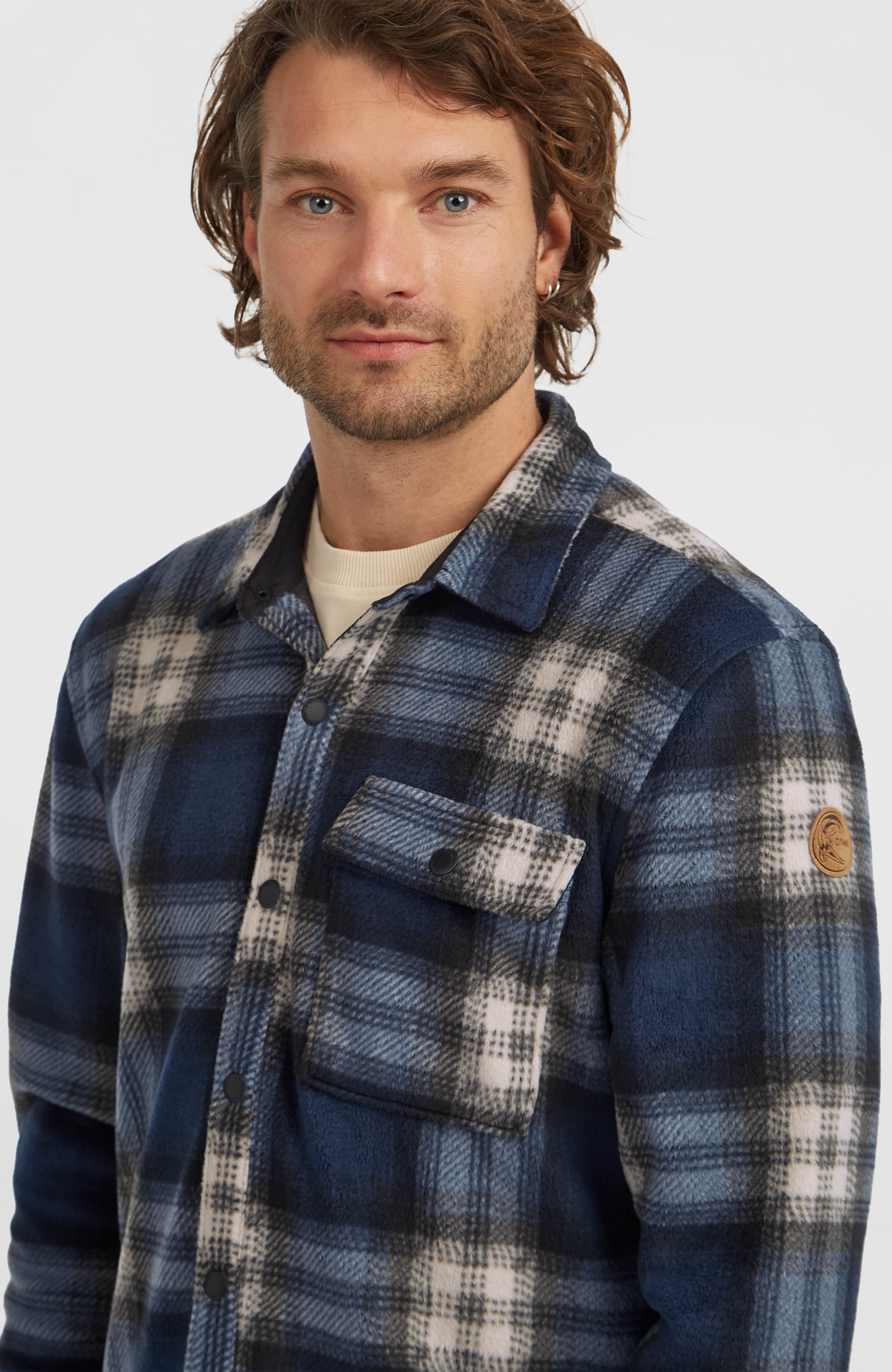 O'Riginals Superfleece Shirt Men - Mozart Blue Check